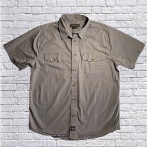 NWOT Lincoln Outfitters Mens Button Up Shirt XLT Classic Fit Outdoor Gray